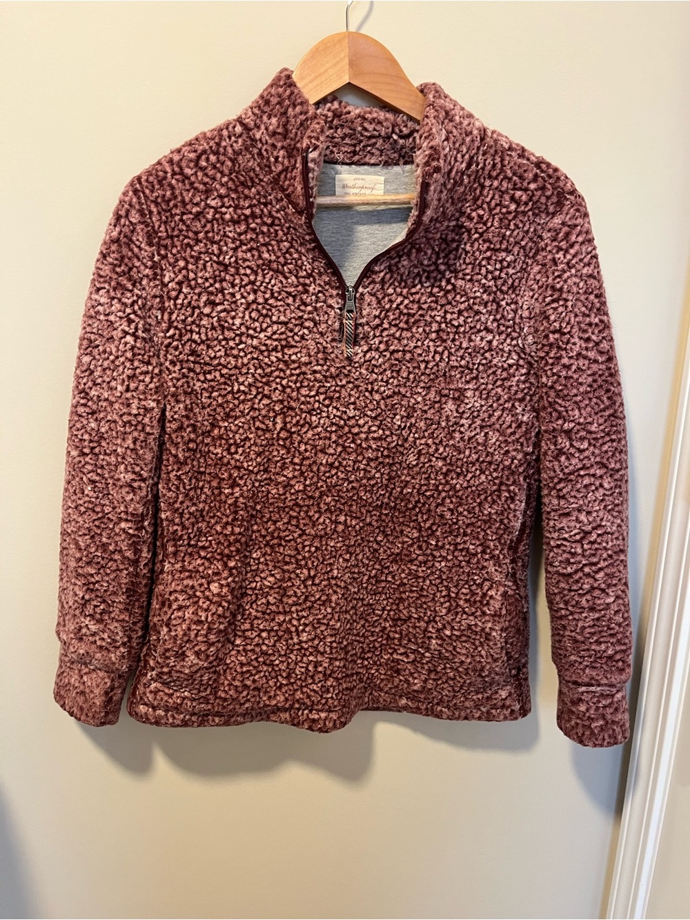 Cozy Plush Quarter-Zip Sweater - Dusty Rose
